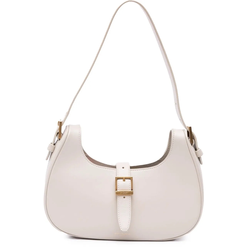 Saint Laurent Schultertasche Shiny Calfskin Le Fermoir Shoulder Bag weiß