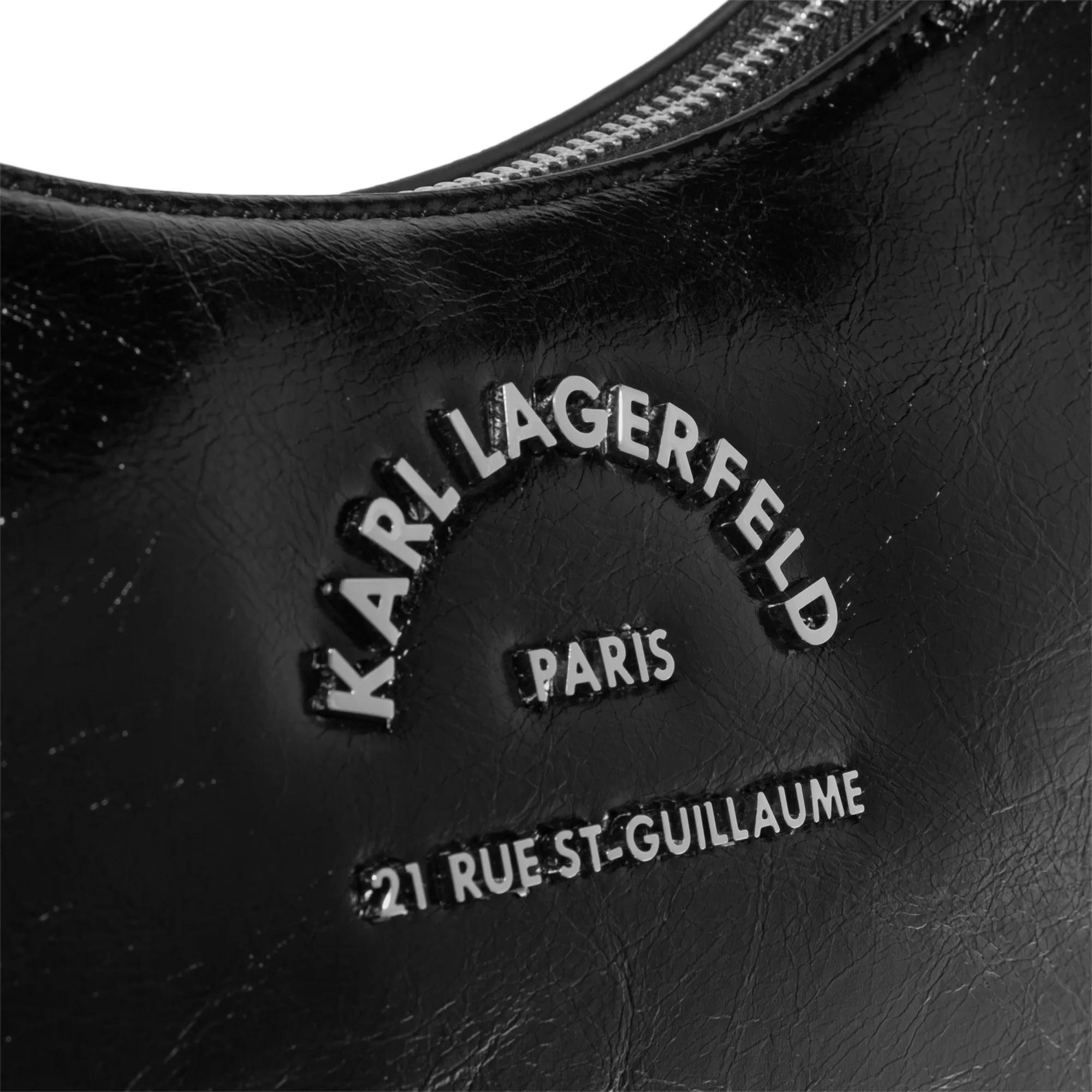 Karl Lagerfeld Hobo bags Rsg Metal Sp Shb Crinkle in zwart