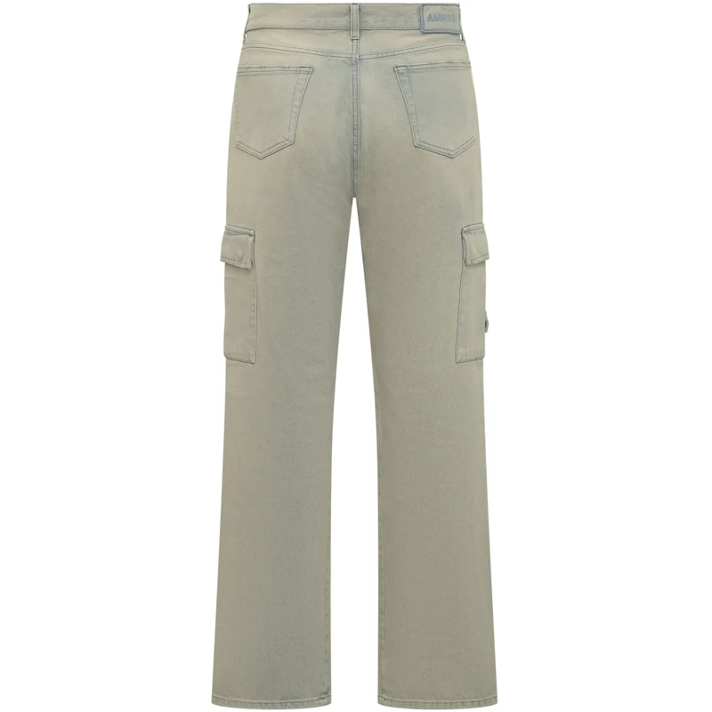 Ambush Jeans à jambe droite Jeans Cargo Denim taupe(Image 2)