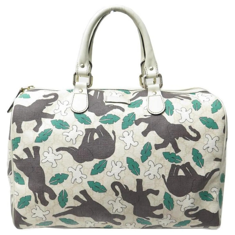 Gucci Bowling Bag GUCCI x UNICEF BOSTON JOY CANVAS MONOGRAMM ELEFANT weiß