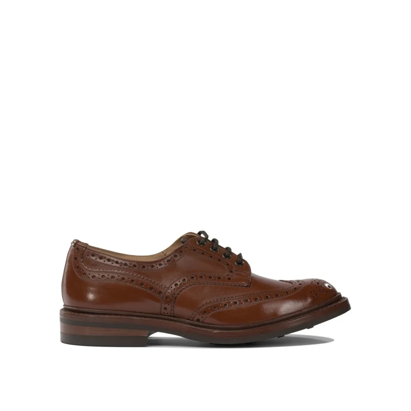 Tricker's Veterschoenen Brogue Derby Shoes Black