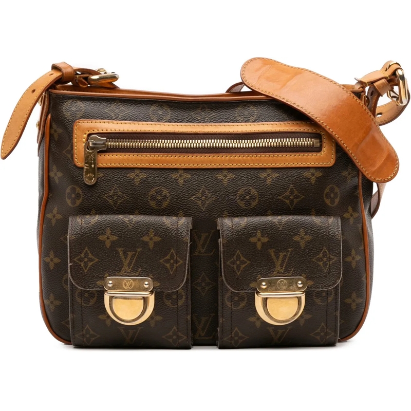Louis Vuitton Schultertasche Monogram Hudson GM braun