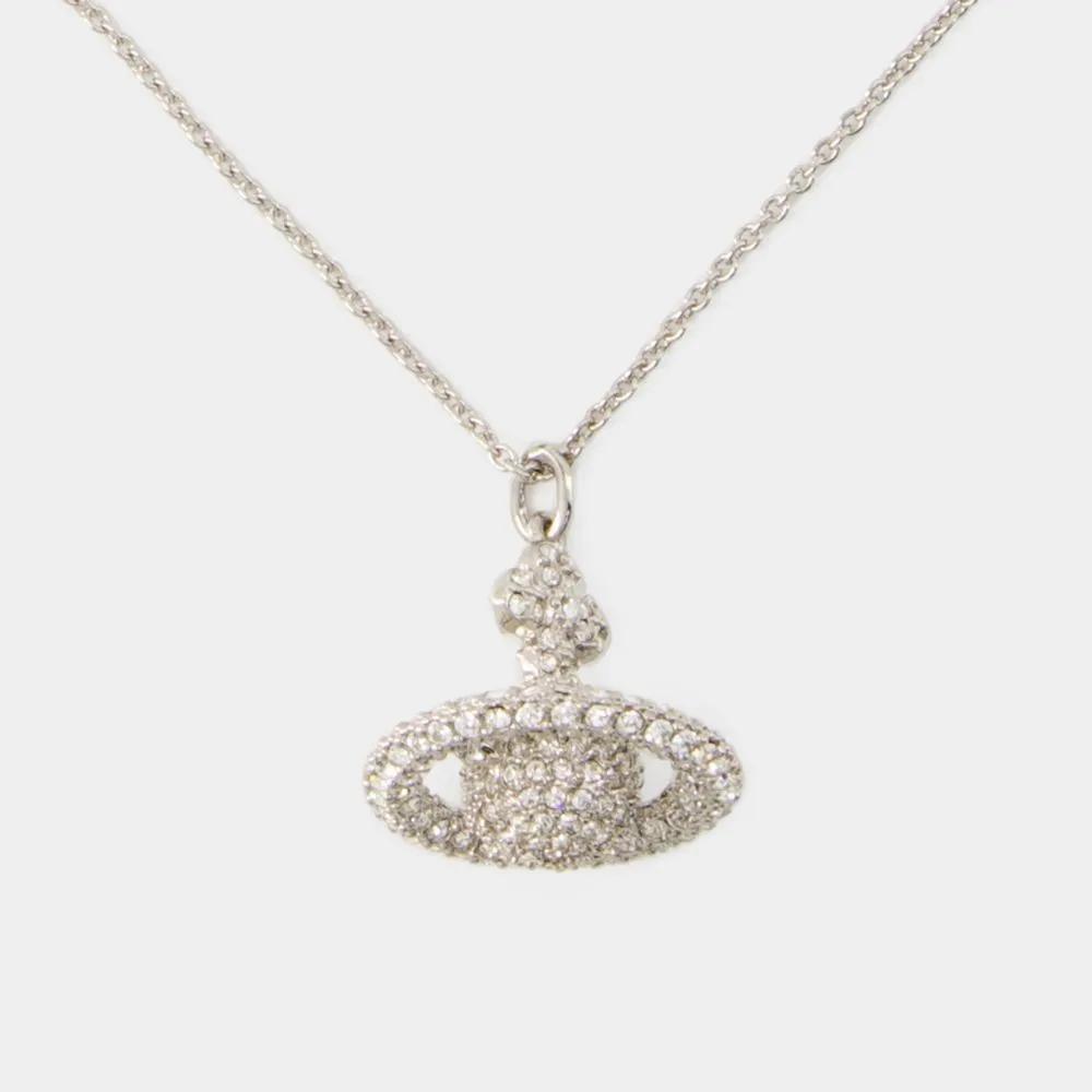Thumbnail - Vivienne Westwood Halskette - Grace Small Pendant Necklace - Brass - Silver - Gr. unisize - in Silber - für Damen