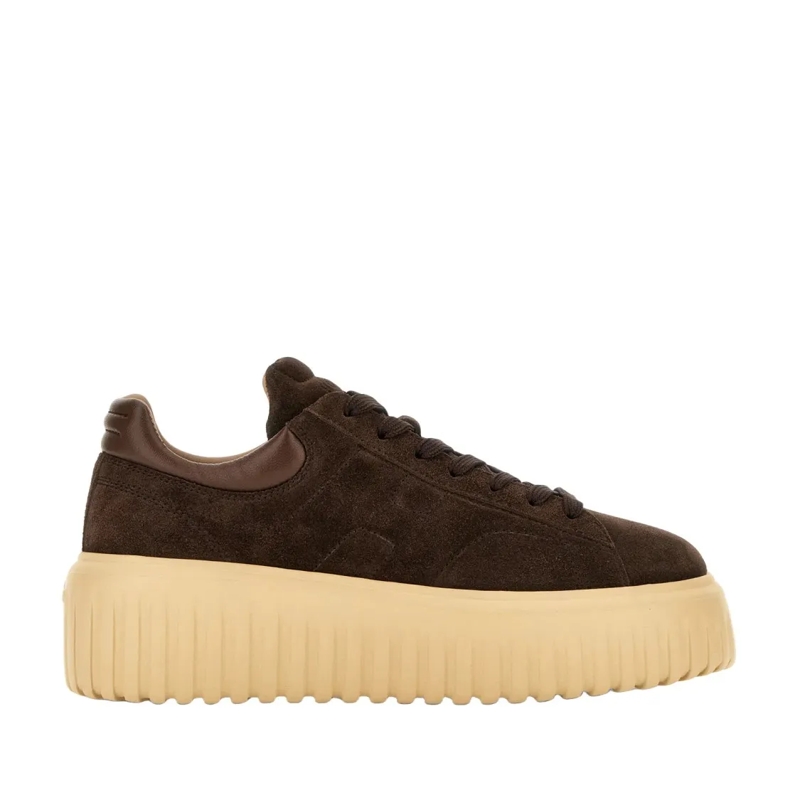Hogan Lage-top sneaker H-Stripes H Hogan Sneakers In Brown Calfskin Brown