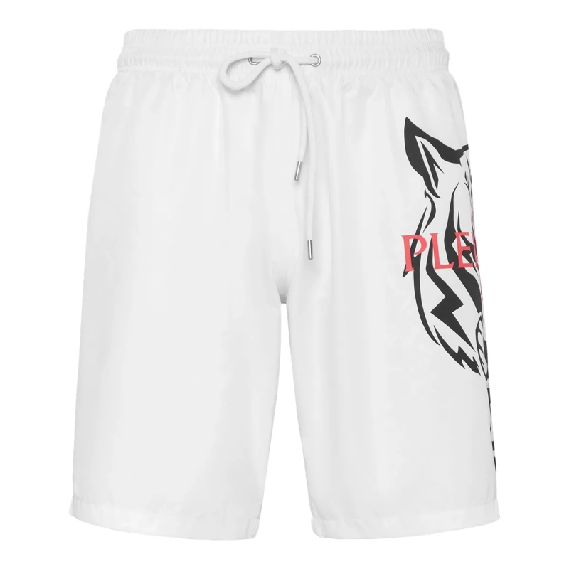 Plein Sport  Badehose Tiger weiss