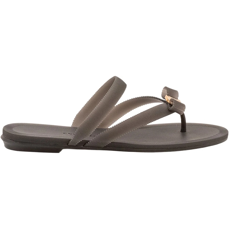 Salvatore Ferragamo Sandalen Infradito Jealsa con Fasce taupe