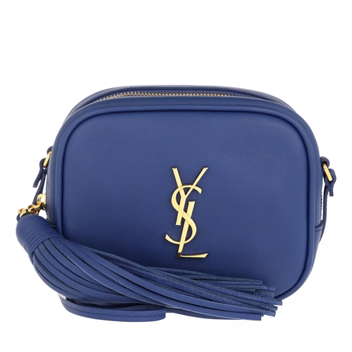 Saint Laurent YSL Pouch Monogramme Crossbody Blue Crossbody Bag