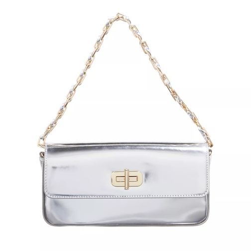 Tommy Hilfiger Hero Turnlock Crossover Metallic Silver Sac à bandoulière