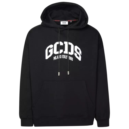 Gcds Black Cotton Sweatshirt Black 