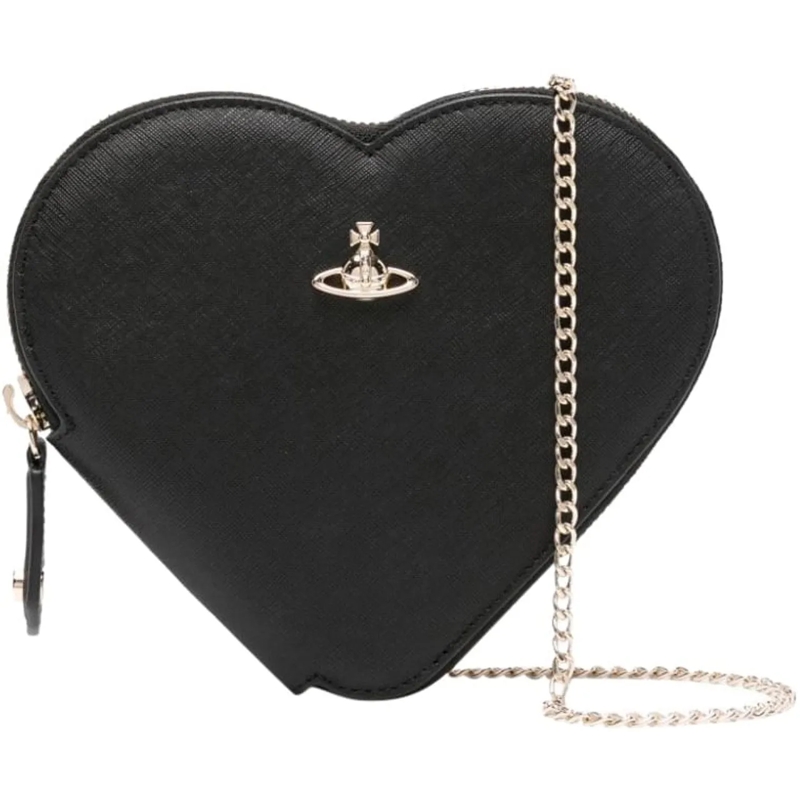Vivienne Westwood Schultertasche 'New Heart' Crossbody Bag Black