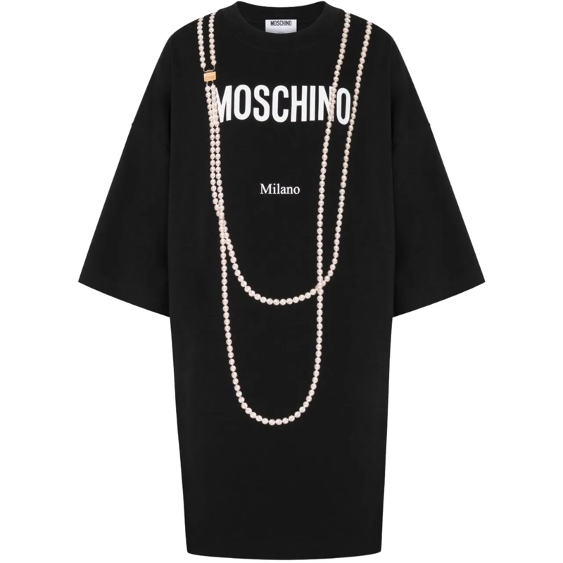 Moschino Robe midi Dresses Black schwarz