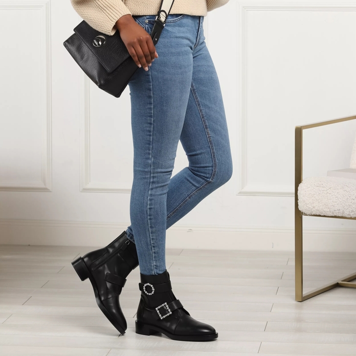 Stuart weitzman 2025 buckle ankle boots