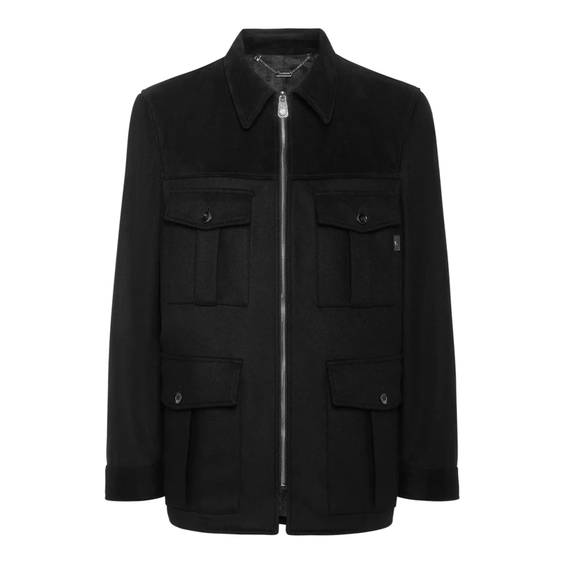 BILLIONAIRE Lederjacke Jacke schwarz