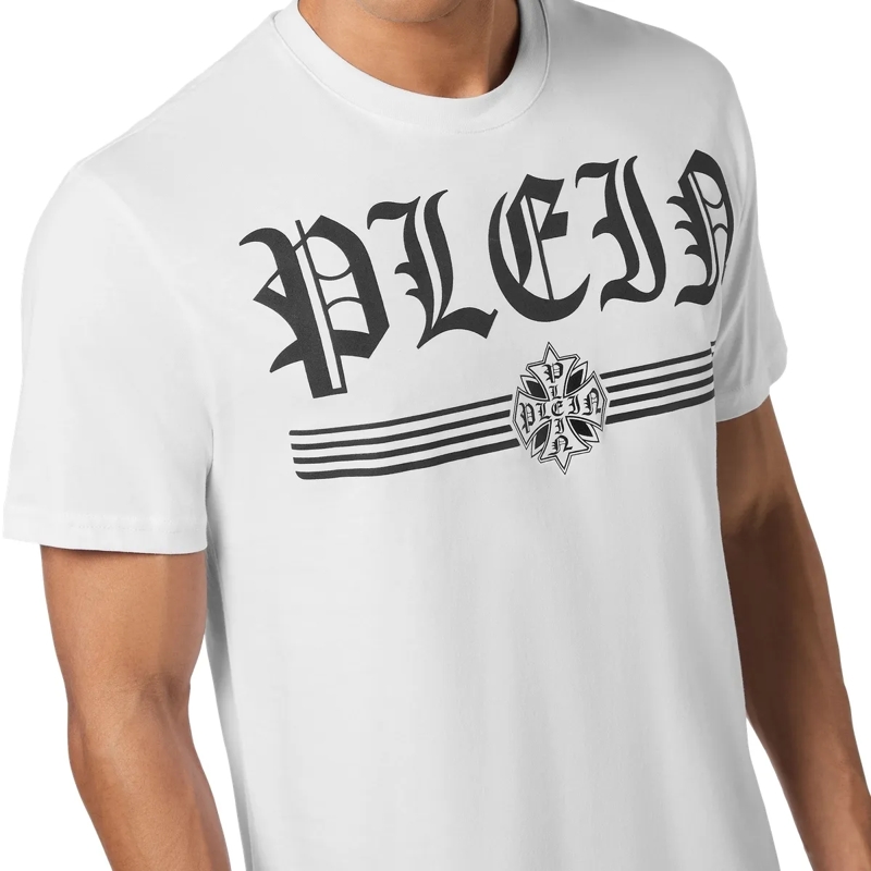 Philipp Plein T-Shirt T-Shirt Round Neck Ss Gothic Plein weiss(Image 5)