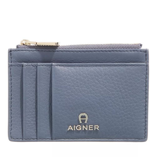 AIGNER Sele Washed Blue Porta carte di credito