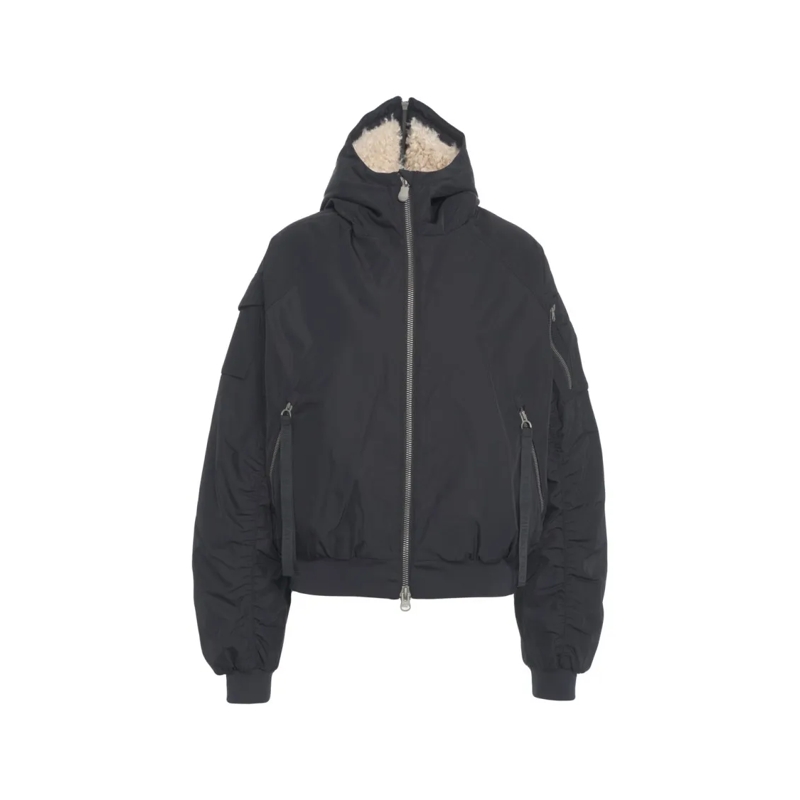 Save the Duck Bomberjack Lightweight Bomber Jacket With Fixed Hood Black