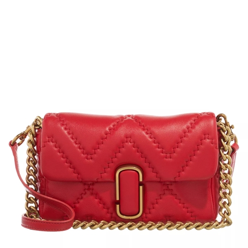 Marc Jacobs The Quilted Leather J Marc Shoulder Bag True Red Borsetta a tracolla