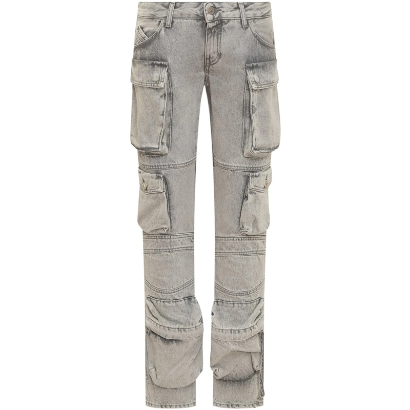 The Attico Hose Pantalone Esse grau