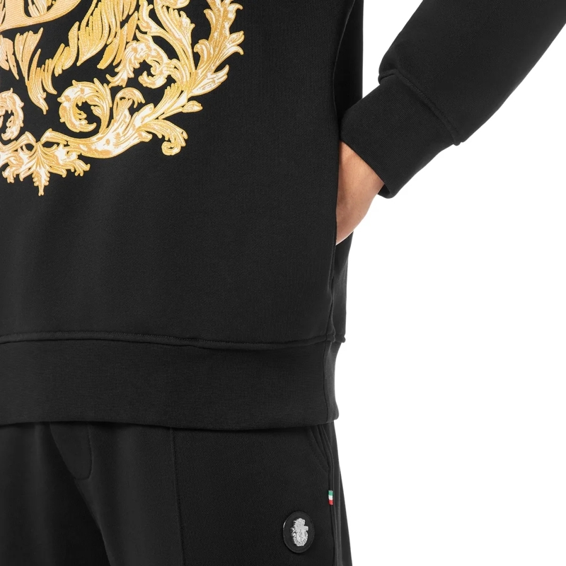 BILLIONAIRE Top Hoodie Lion schwarz(Image 5)