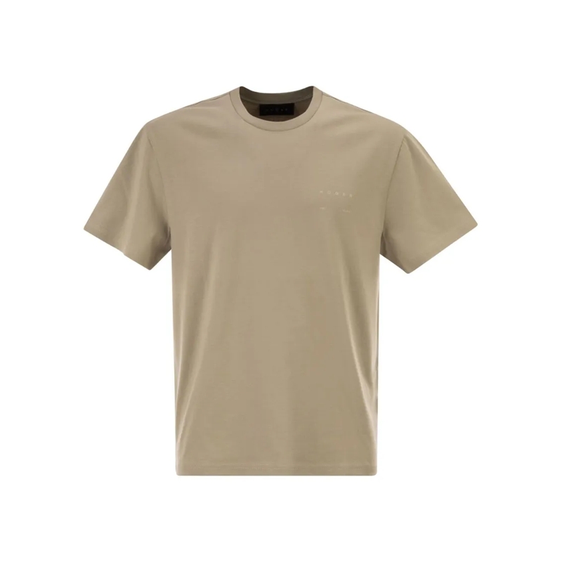 Hogan T-Shirt Contrasting Logo Print Cotton Jersey T-Shirt Pink