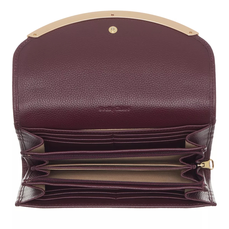 See By Chloé Kontinentalgeldbörse Continental Wallet Leather Full Violine(Image 5)