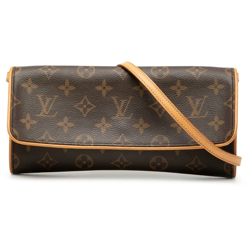 Louis Vuitton Schultertasche Monogram Pochette Twin GM braun