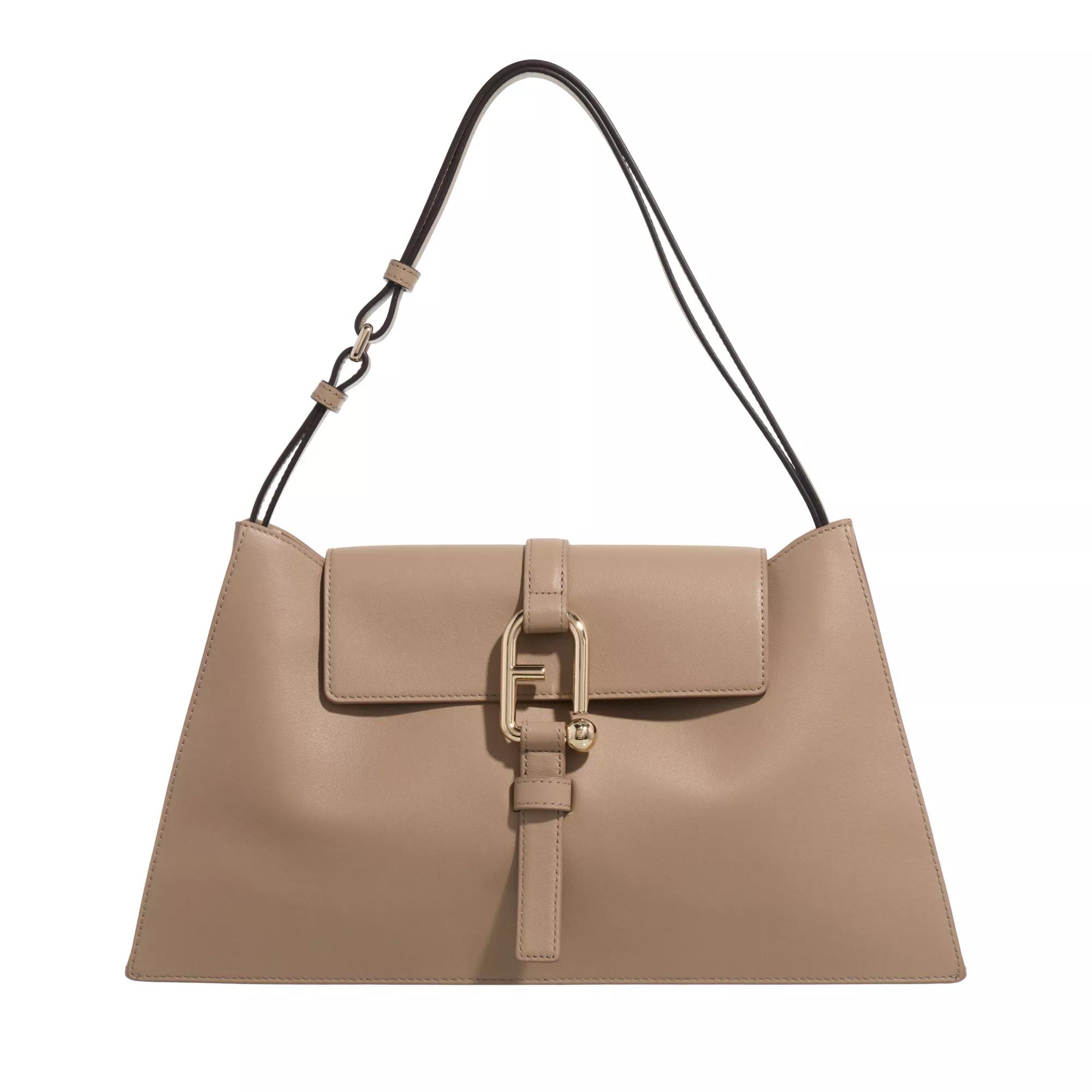 Furla Hobo Bag - Furla Nuvola L Shoulder Bag - Gr. unisize - in Beige - für Damen