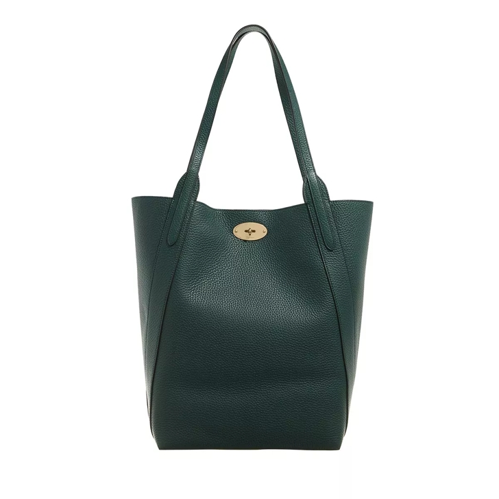 Mulberry North South Bayswater Tote Green Heavy Grain Tote