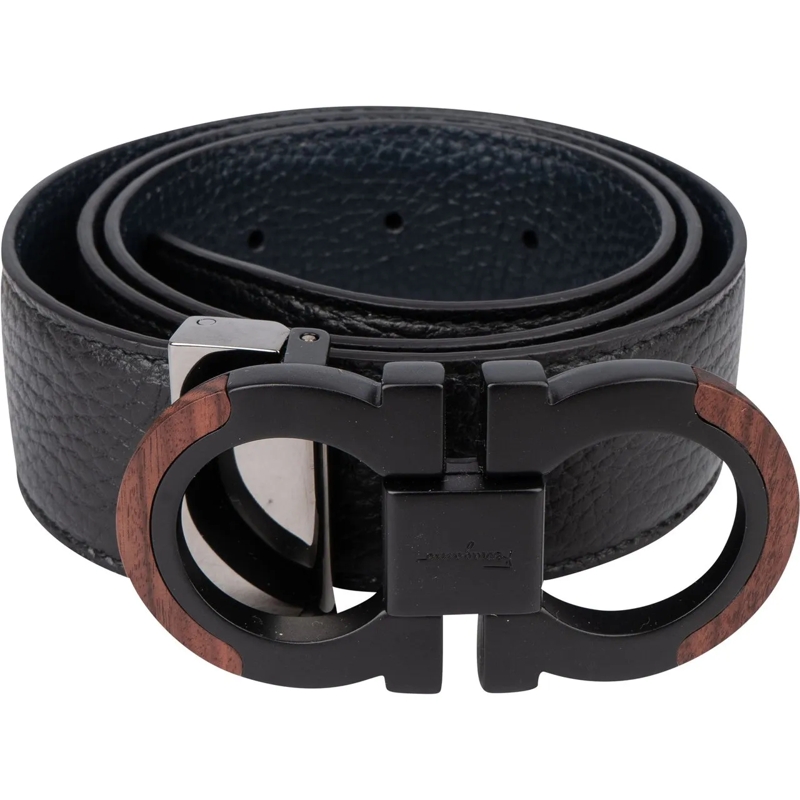Salvatore Ferragamo Ceinture réversible Ferragamo Reversible Wood Belt mehrfarbig