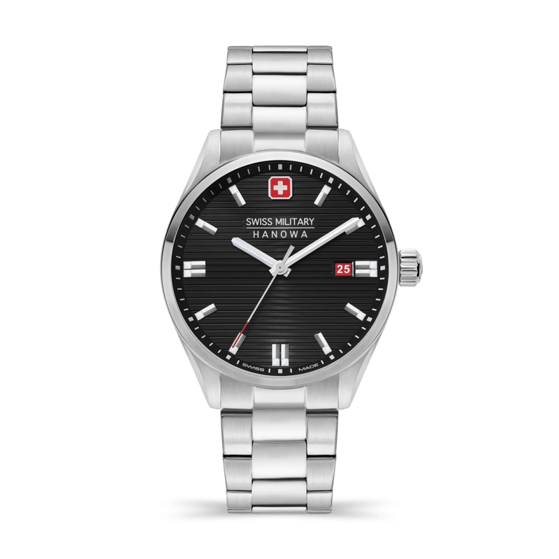 Swiss Military Hanowa Quarzuhr Quarzuhr Roadrunner silber