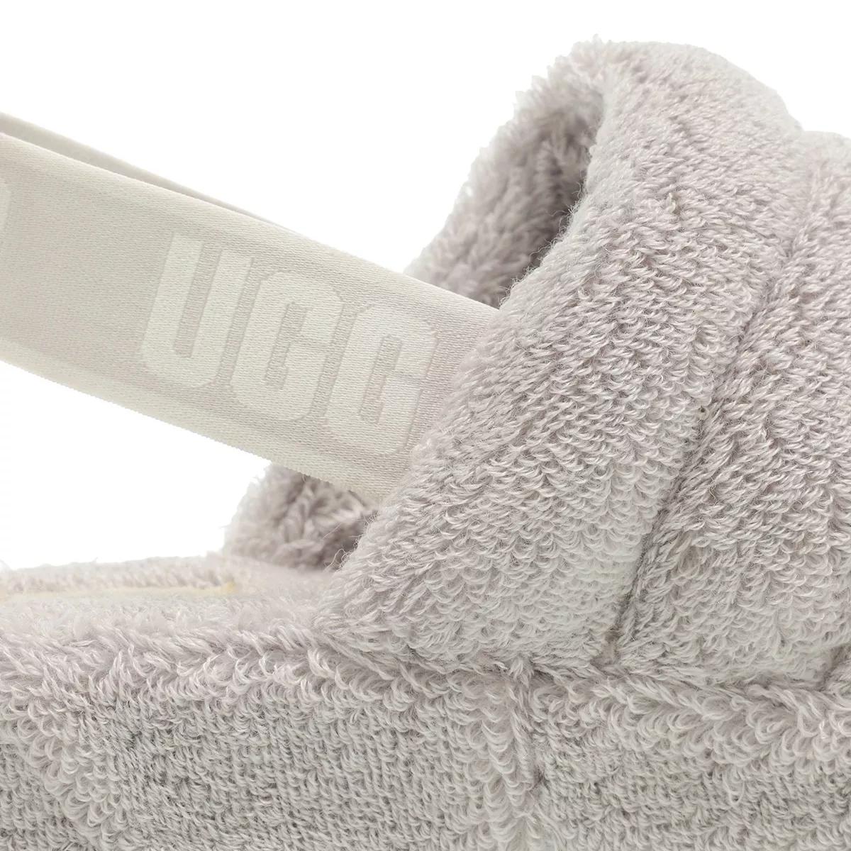 Grey ugg 2024 fluff slippers