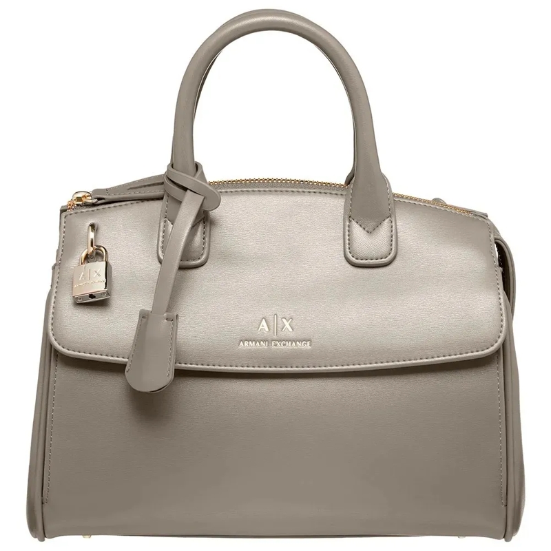 Armani Exchange Schultertasche Structured Shoulder Bag With Zip Closure Neutrals
