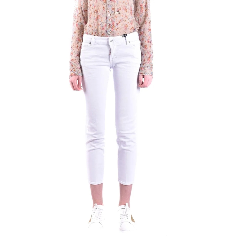 Dsquared2 Skinny jeans Slim-Fit Cropped White Jeans White