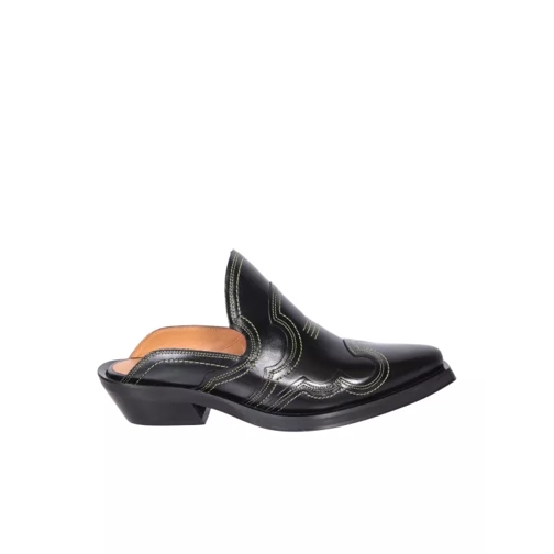 GANNI Western Mules Black Mule