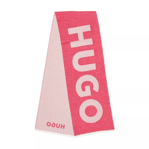 Hugo Alexie Scarf Medium Pink Wollen Sjaal