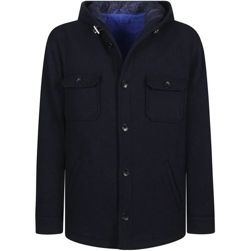 Etro Daunenjacken Over Shirt Jacket Blue blau