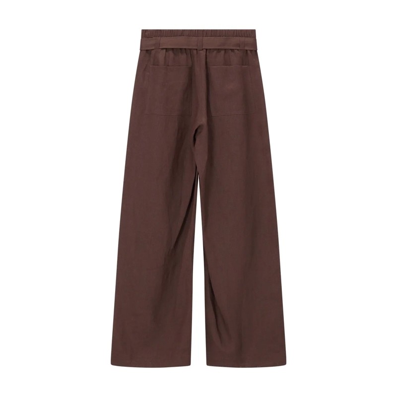 windsor.  Weite Hose aus Leinen braun(Image 2)