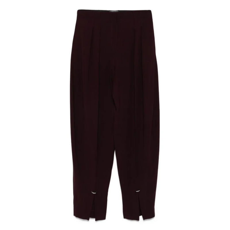 Mugler  Pleated Front Trousers Black