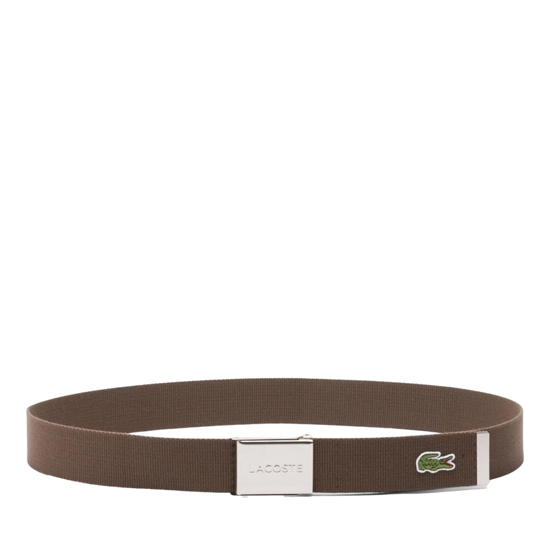 Lacoste Gürtel Lacoste LACOSTE Herren Gürtel aus Stoff - schönes  braun(Image 3)