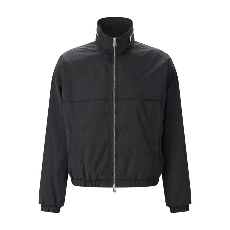 AMI Paris Übergangsjacke Jacke mit Logo schwarz