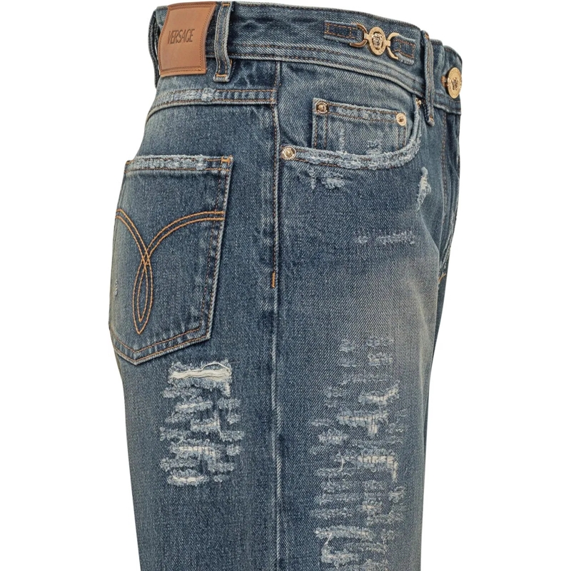 Versace Boyfriend-Jeans Versace Jeans Wide-Leg blau(Image 4)