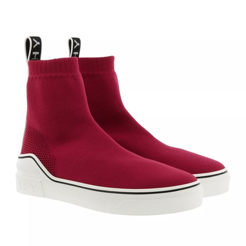 Givenchy George V Stretch Knit Sneakers Wine Stiefelette