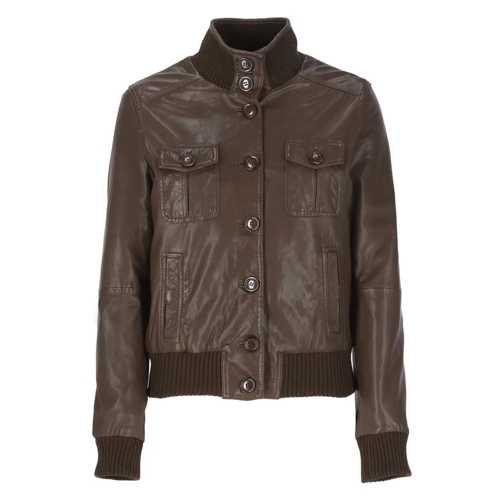 Bully Lederjacken Leather Jacket Brown