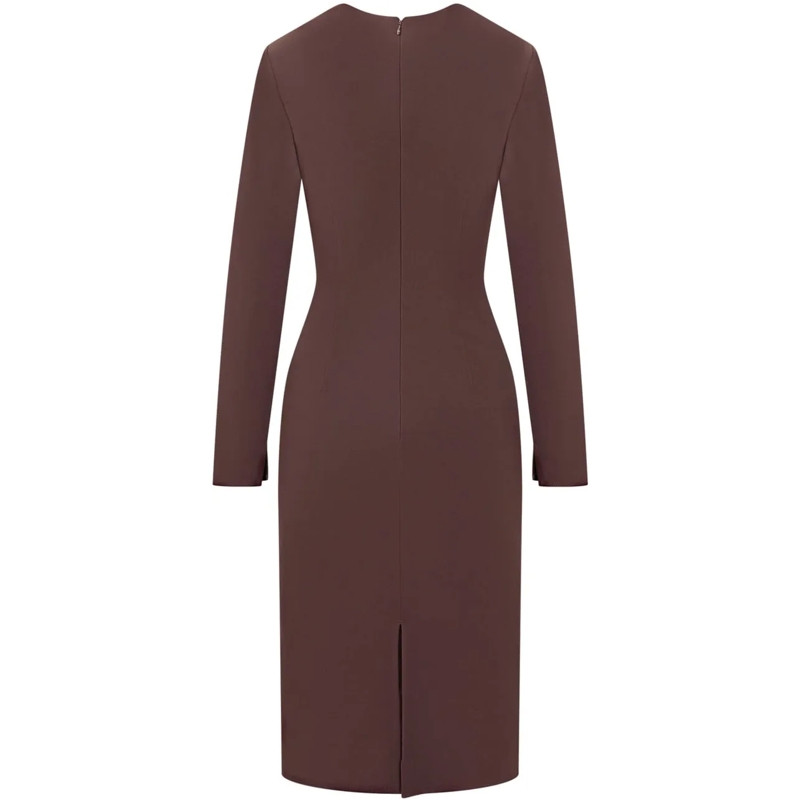 Elisabetta Franchi Robe midi Elisabetta Franchi Abito con Dettagli Gioiello braun(Image 2)
