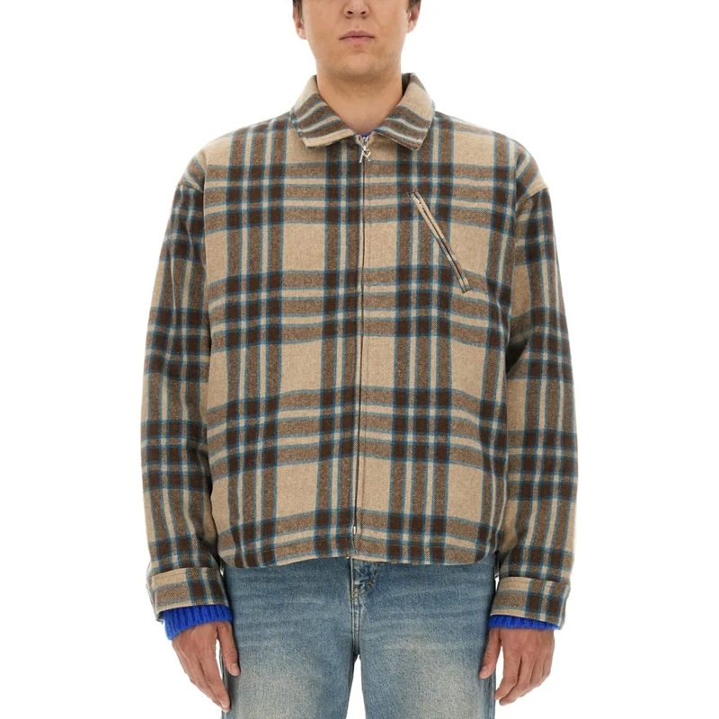 Represent Chemise Relaxed Fit Plaid Shirt Multicolor