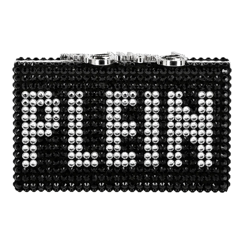 Philipp Plein Clutch Clutch Mit Schmucksteinen schwarz(Image 2)
