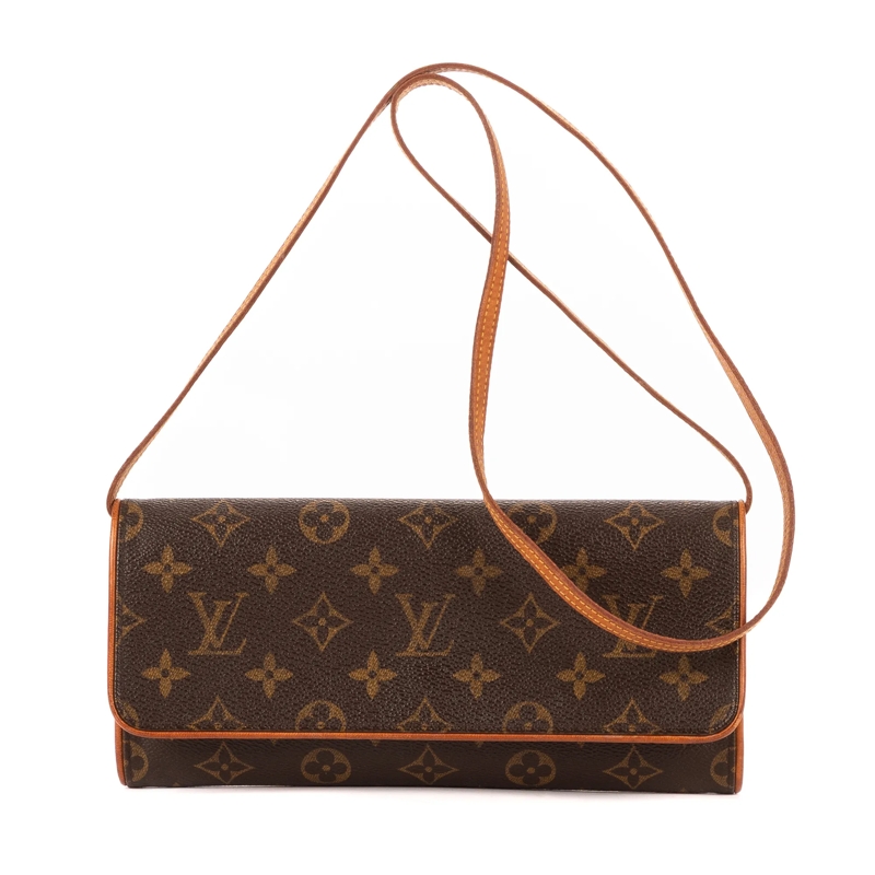 Louis Vuitton Crossbody Bag Twin GM braun