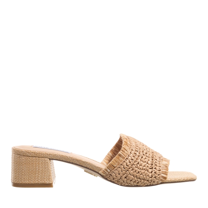 Steve Madden Cienega Tan Raffia | Sandalen met hak