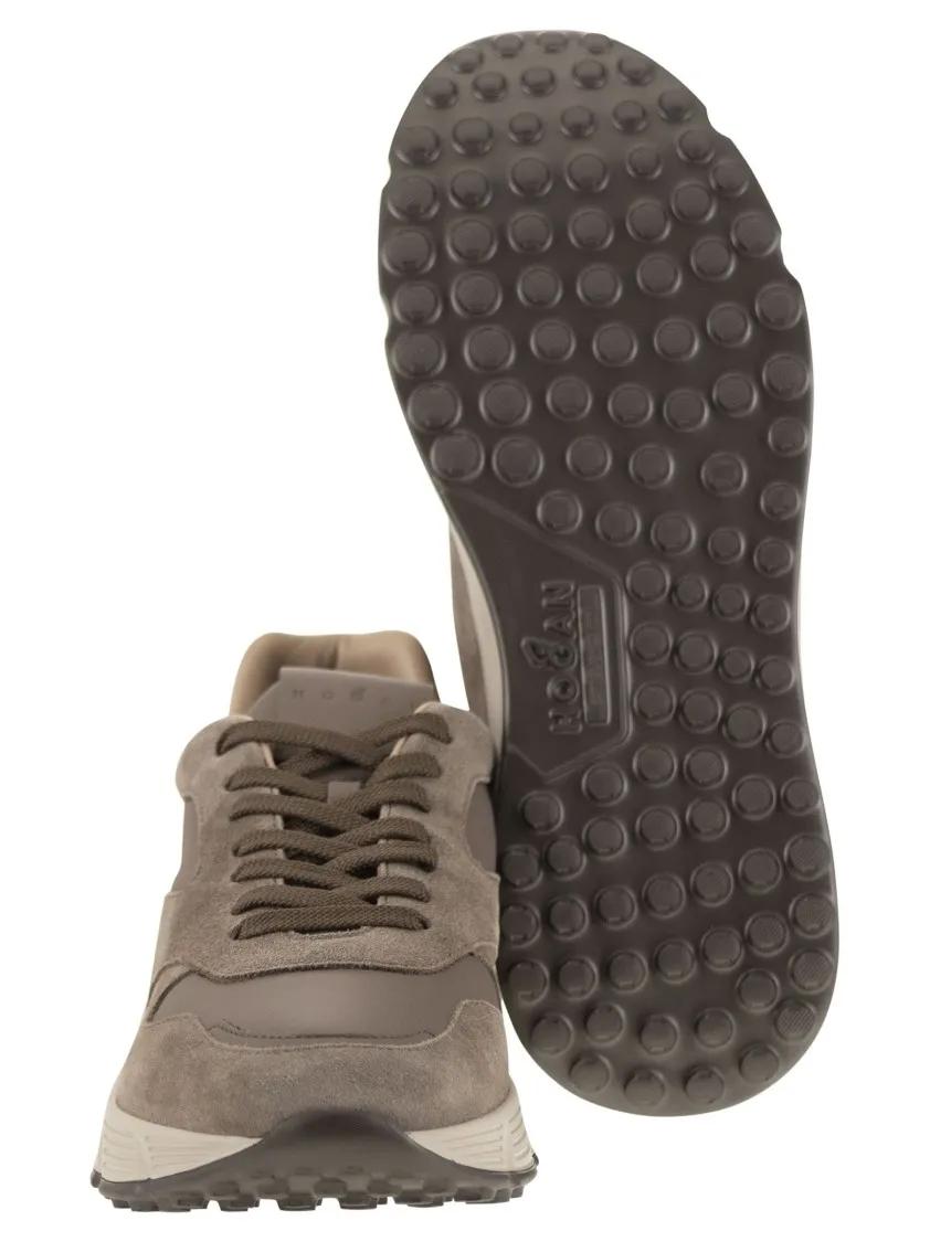 Thumbnail - Hogan Low-Top Sneaker - Hyperlight Trainers In Suede And Fabric - Gr. 6 - in Braun - für Damen