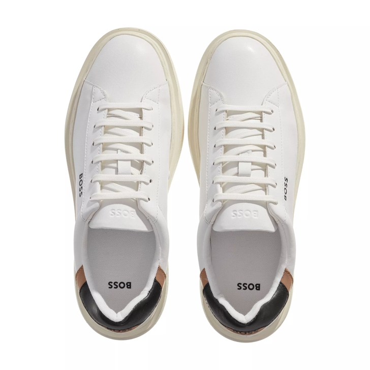 Hugo boss white leather on sale sneakers